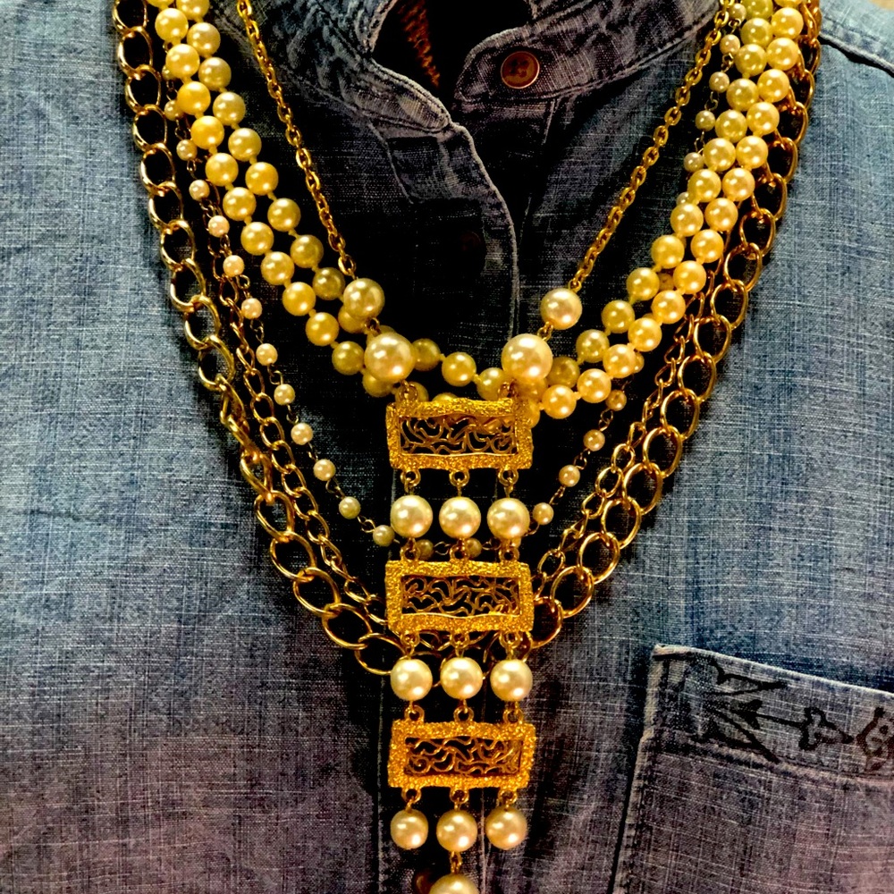 Vintage Trio of Layering Necklaces